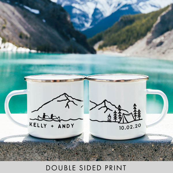 Personalized Name Camping Mug  Tent Design – The ODYSEA Store