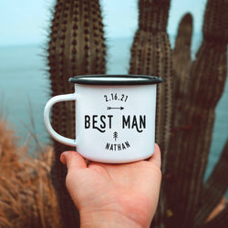 Best Man Enamel Mug