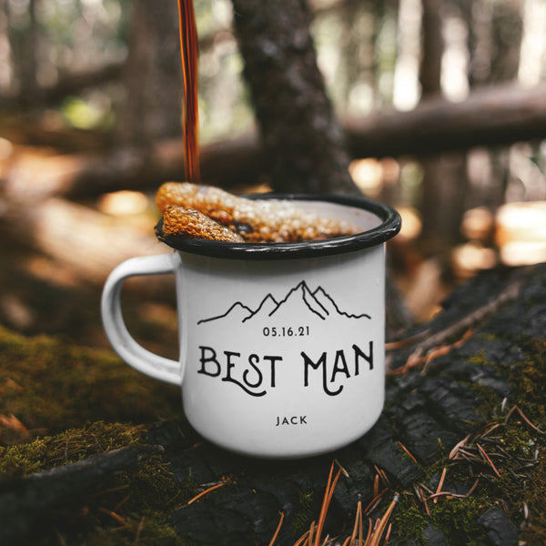 Modern Camping Mug with Name – Z Create Design