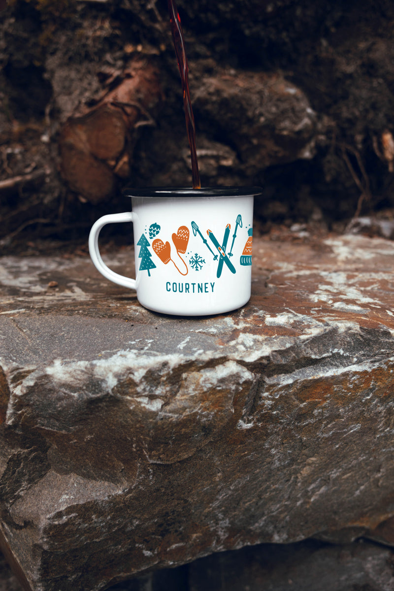 Nordic Winter Campfire Coffee Mug