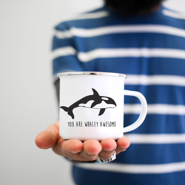 You Are Whaley Awesome Orca Whale Mug - Personalized Camp Mugs - ODYSEA Store USA
